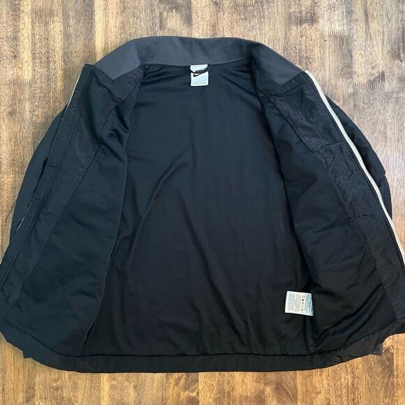Nike Sportswear Youth Essentials Lined Bomber Textured Nylon Jacket Black Size L - Picture 8 of 9